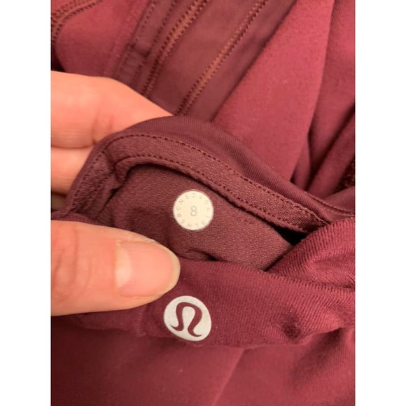 Lululemon Ready To Rulu Tight  Sz 8 Dark Adobe Lycra High Rise Ruched Leg 30" - Picture 4 of 5